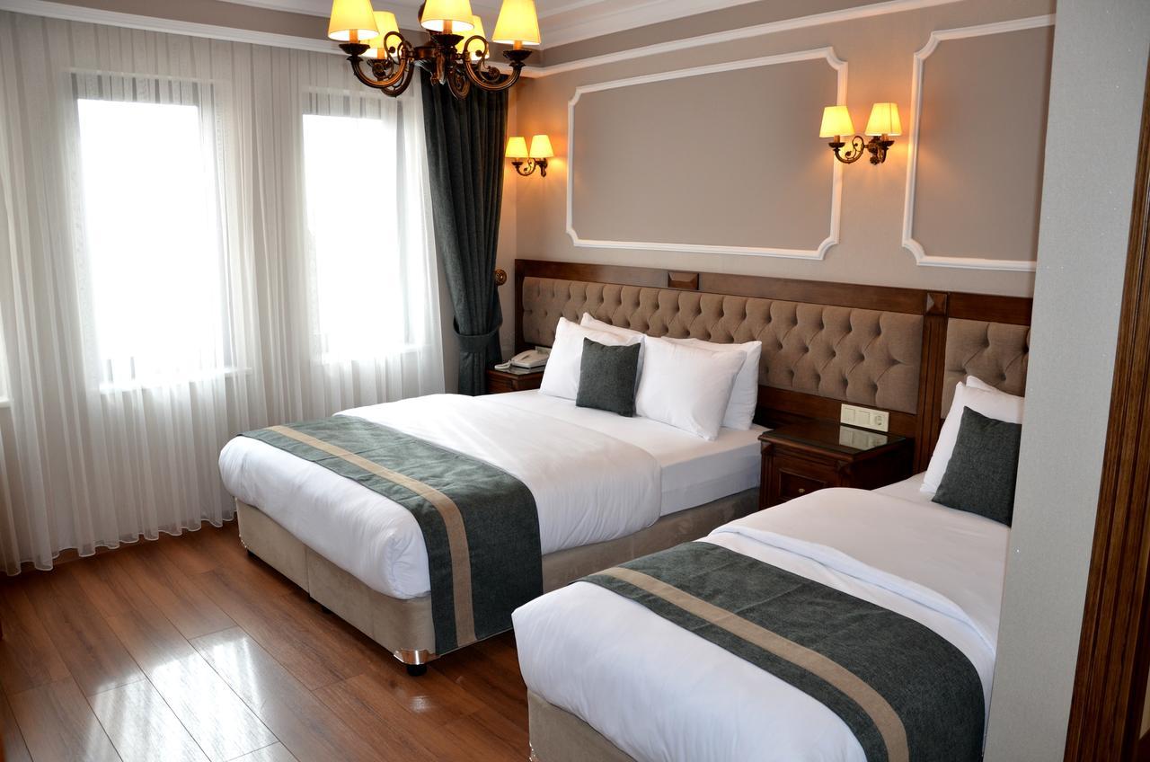 Hotel Ahmet Efendi Konagi Estambul Exterior foto A room at the hotel
